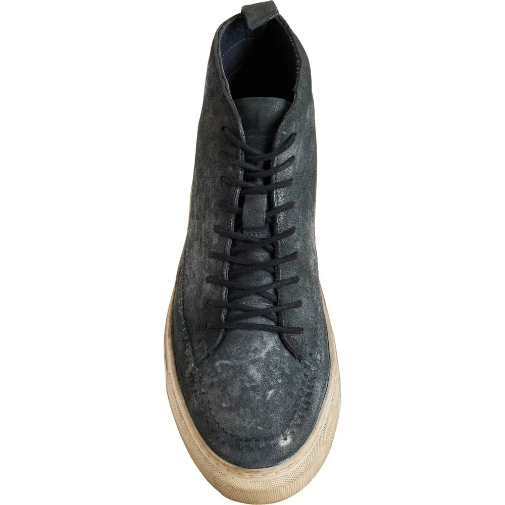 ROAN BY BED STU Argonath Sneakers  Leather Men Sz 10 Gray Ankle Distressed‎